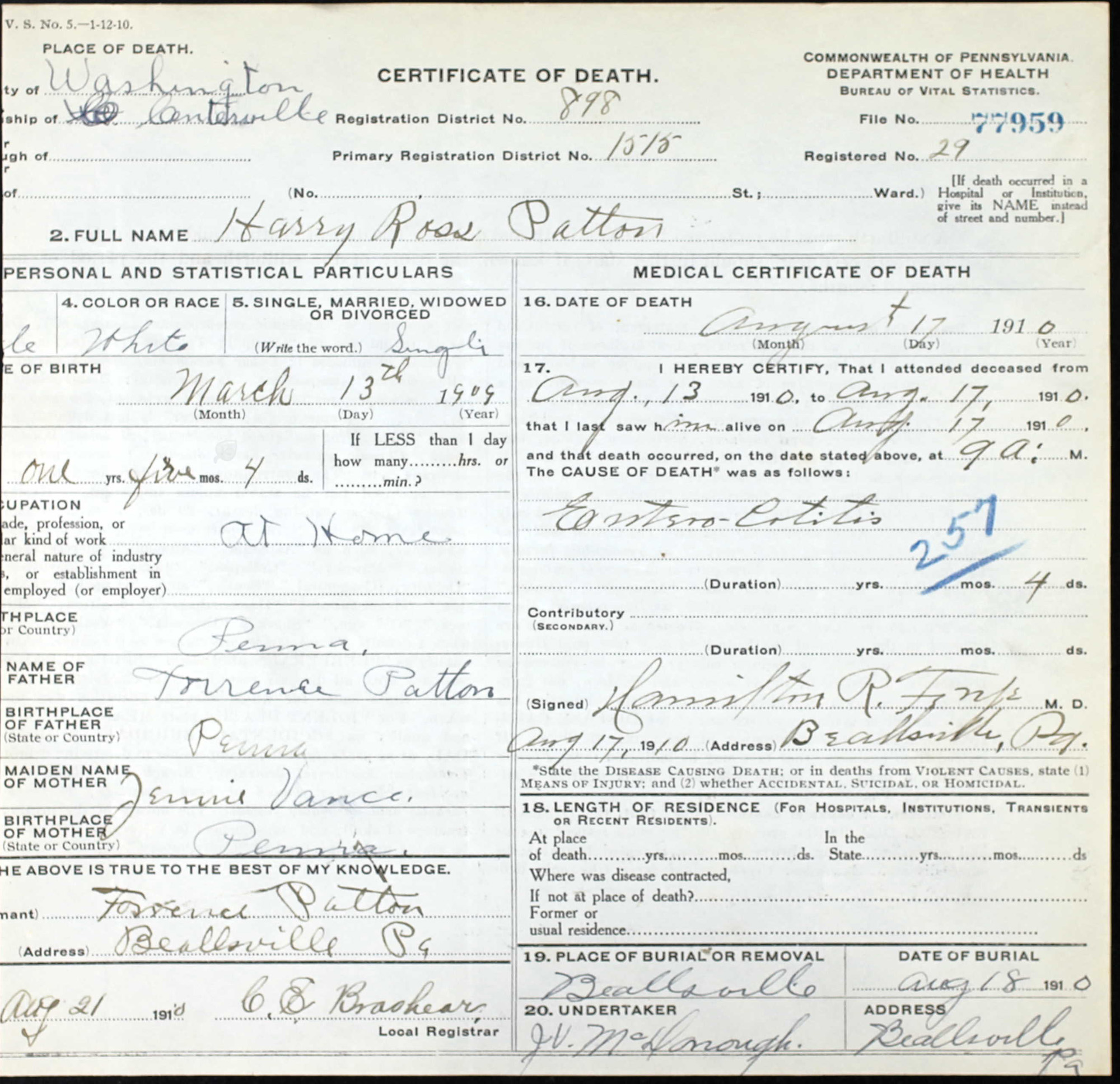 Harry Ross Patton